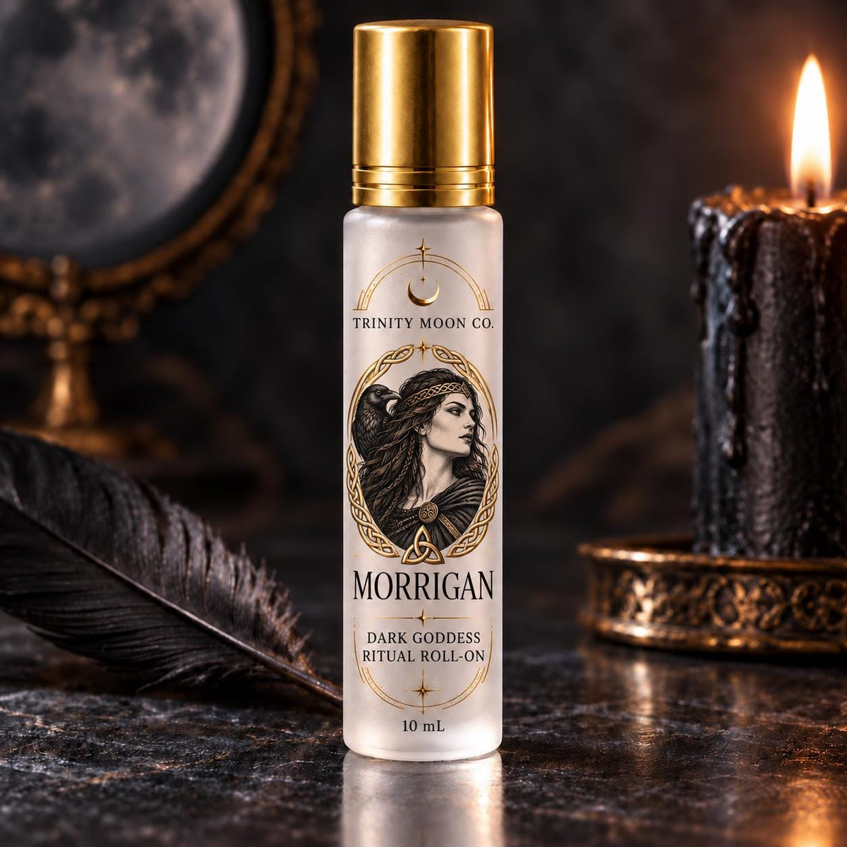 Dark Goddess Ritual Roll-On | Hecate Lilith Morrigan Persephone | 10 mL