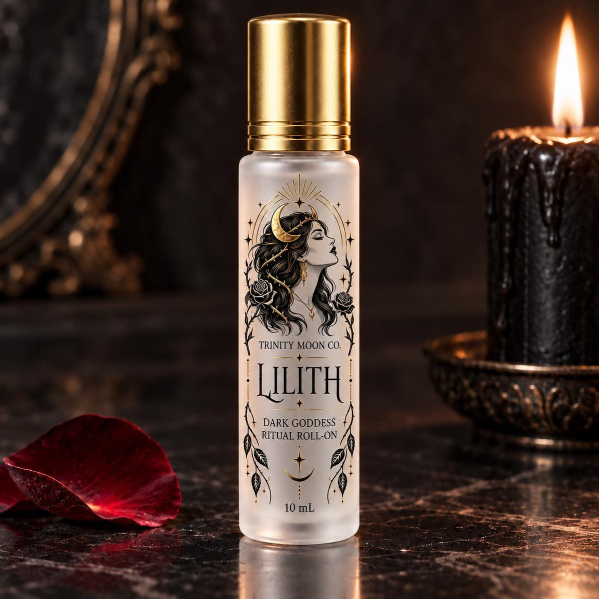 Dark Goddess Ritual Roll-On | Hecate Lilith Morrigan Persephone | 10 mL