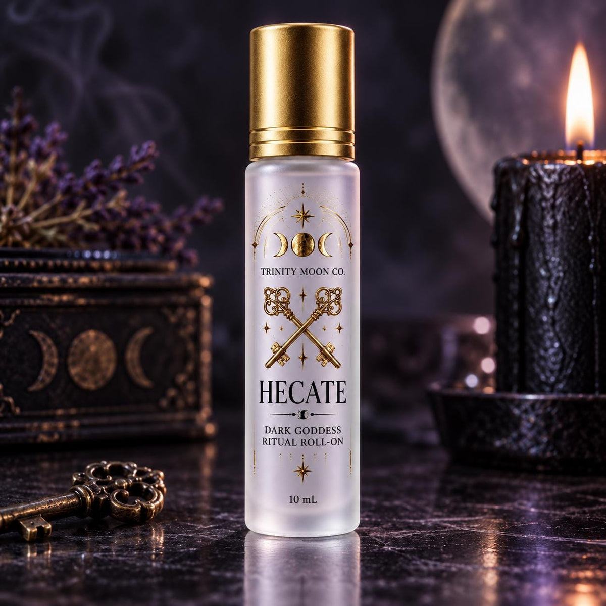 Dark Goddess Ritual Roll-On | Hecate Lilith Morrigan Persephone | 10 mL