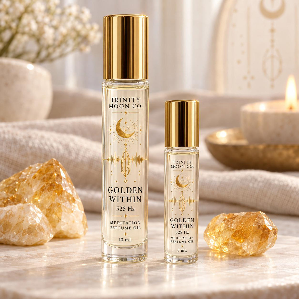 Reroot & Connect Sound Bath Collection - Meditation Perfume Oil, Choose Your Scent, 3ml or 10ml Roller