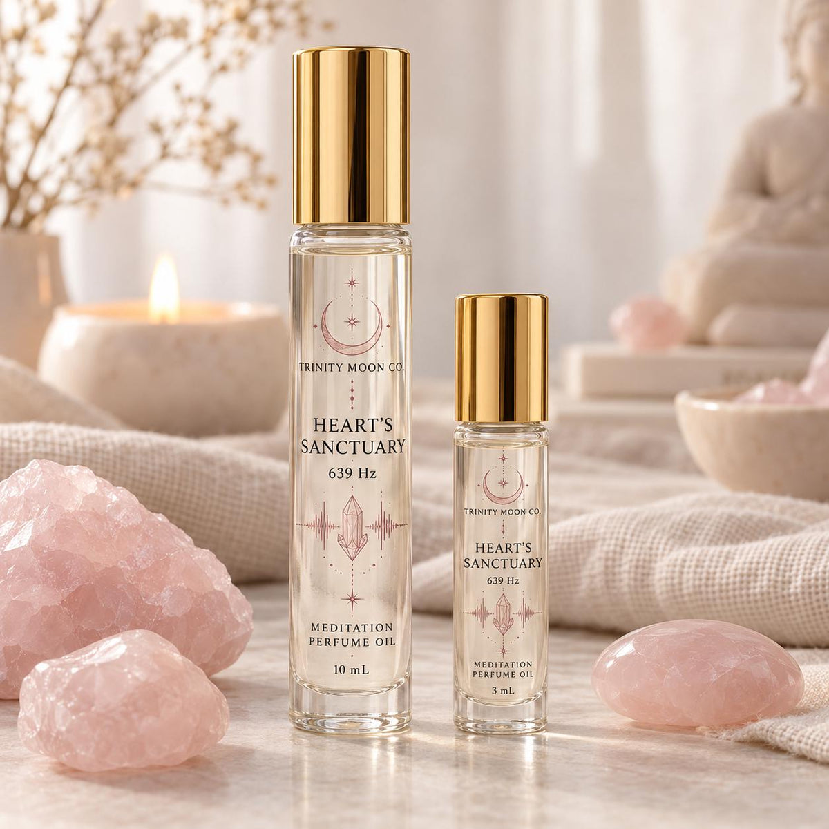 Reroot & Connect Sound Bath Collection - Meditation Perfume Oil, Choose Your Scent, 3ml or 10ml Roller
