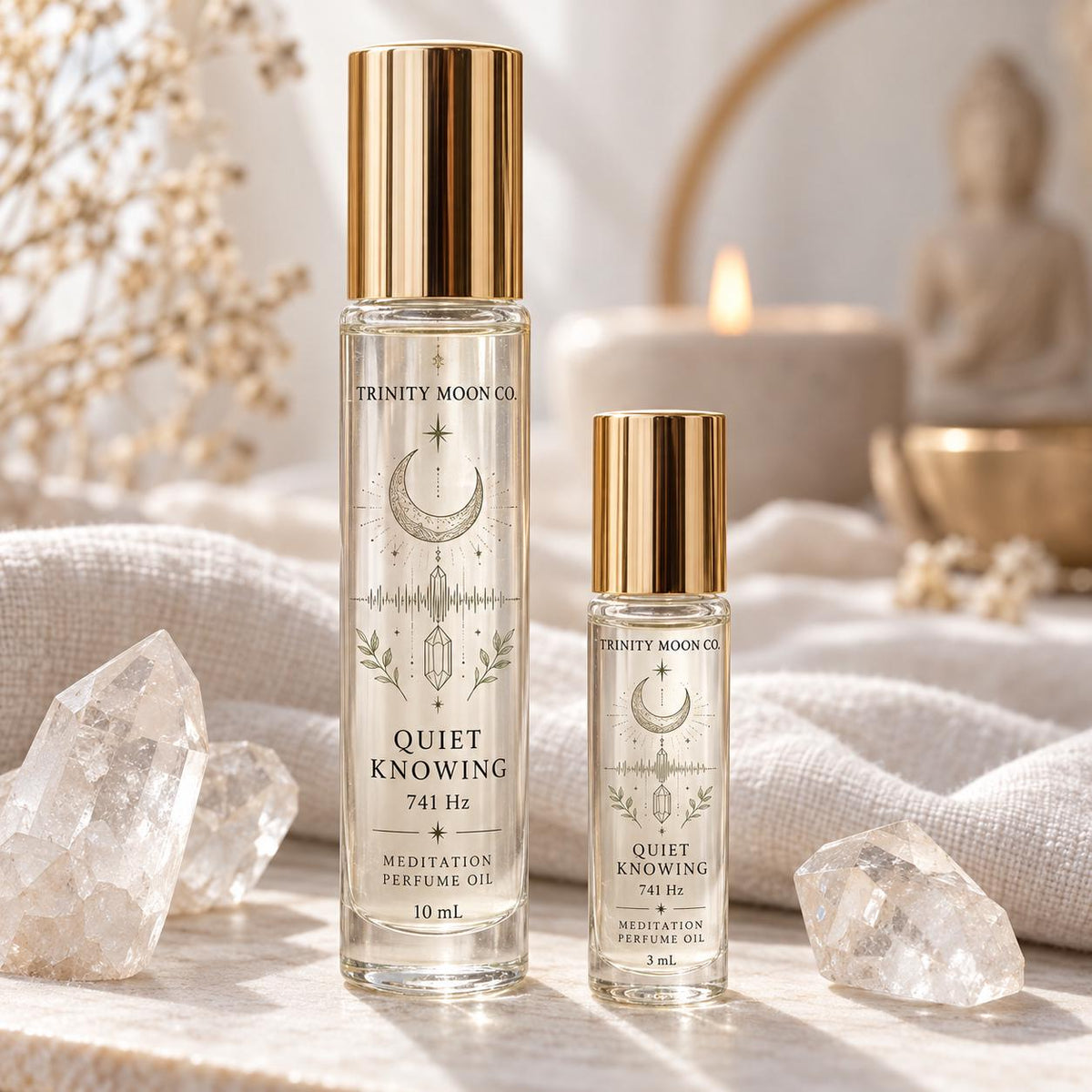 Reroot & Connect Sound Bath Collection - Meditation Perfume Oil, Choose Your Scent, 3ml or 10ml Roller