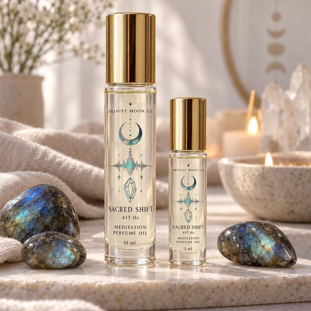 Reroot & Connect Sound Bath Collection - Meditation Perfume Oil, Choose Your Scent, 3ml or 10ml Roller