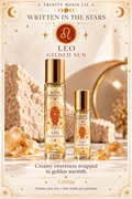 Leo — Gilded Sun | Zodiac Perfume Oil — 10 ml and 3 ml size options; one bottle per purchase