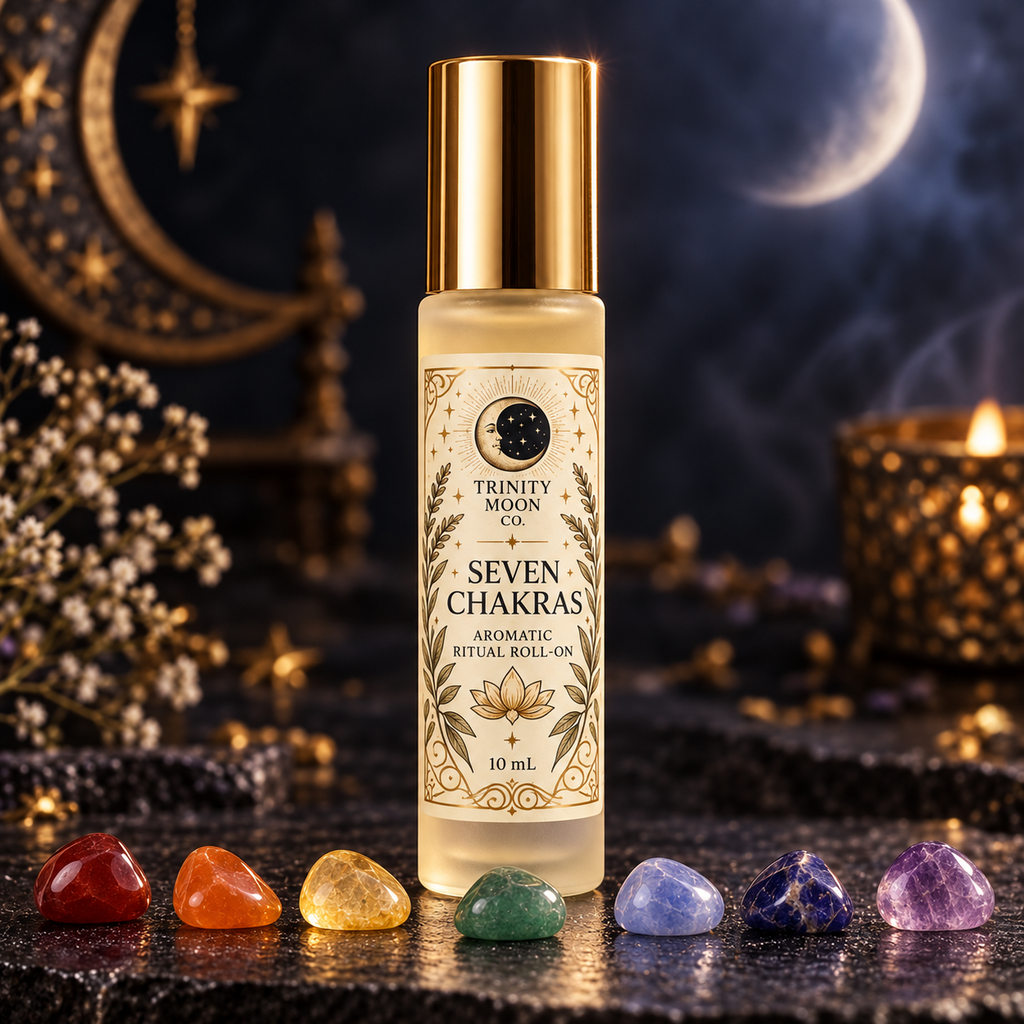 Seven Chakras Aromatic Ritual Roll-On by Trinity Moon Co.